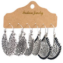 Vintage Ethnische Quaste Ohrringe Set Für Frauen Böhmische Geometrische Kristall Runde Wassertropfen Ohrhänger Weiblicher Schmuck Geschenk