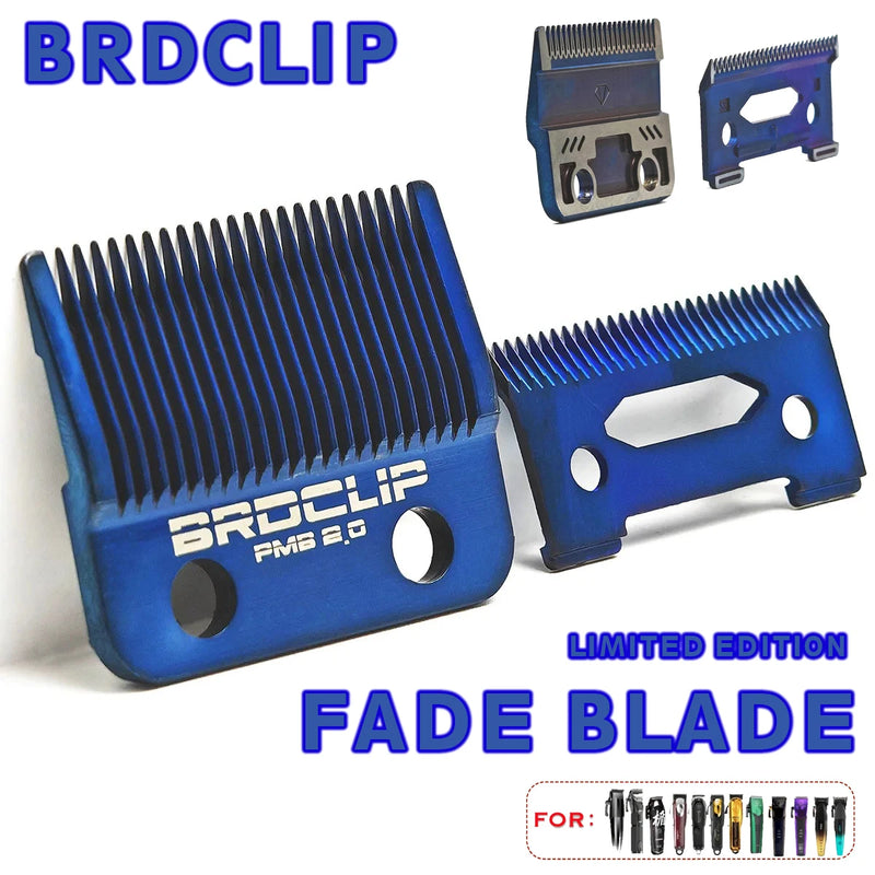 BRDCLIP Blue Blade Original Replaceable Cutter Head for 2020C Madeshow M10 M5 Hair Clipper Titanium Plated Ceramics Blade