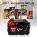 9000mAh For Milwaukee M18 Battery 18V Rechargeable Battery For Milwaukee XC Lithium-ion battery 48-11-1815 48-11-1850 2604-22