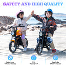 EVERCROSS TECH EV 08M Child Electric Motorbike, Motor 150W, speed Modes 8/16 km/h, 10 km range, 12 tires, Vintage Style