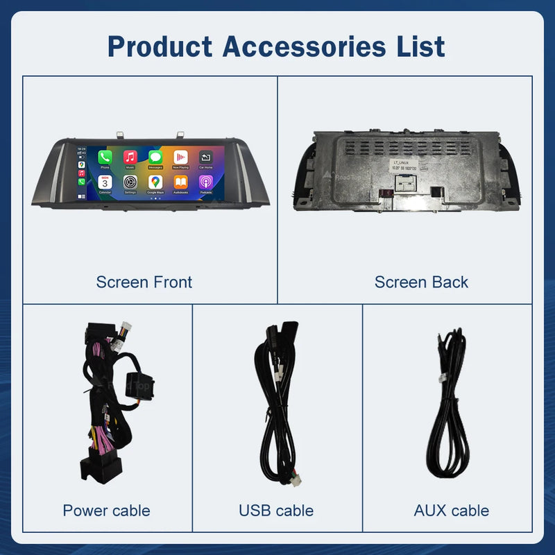 10.25 1920*720 Multimedia Display For BMW 5 Series F10 F11 2011-2017 CIC NBT  Touch Screen Wireless Carplay Android auto