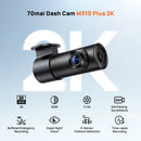 70mai M310 Plus 2K Dash Cam 1440P Image Enhanced Night Vision f/1.55 Aperture 24H Parking Mode Smart Voice Control Car Camera