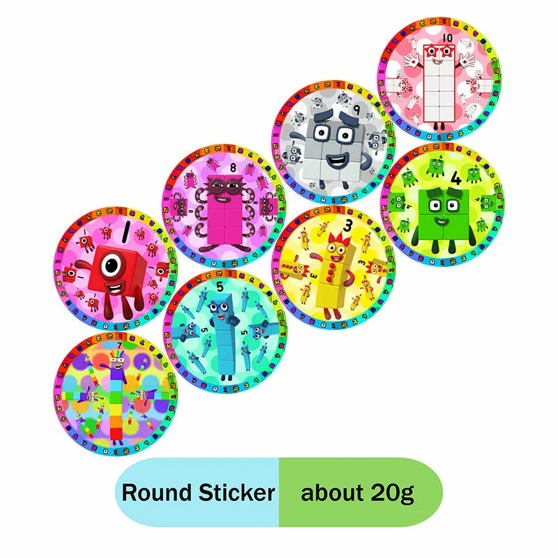 Disney number building blocks cartoon animation table decoration father's day graduacion party stickers decoration anniversaire