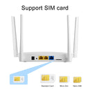 KuWFi 4G LTE Router Cat4 Wireless WiFi Router 4G SIM Wifi Router 2.4G 5.8G Dual Band 750Mbps Roteador LAN WAN Support 32 Users