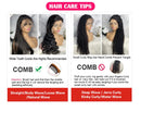 46 44 Inch Bone Straight Lace Frontal Human Hair Wigs Brazilian 250 Density 13x6 13x4 Transparent HD Lace Front Wigs For Women