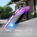 Magnetic Metal Flip Case for iPhone 15 14 13 12 11 Pro Max Metal aluminum alloy Full Tempered Glass Transparent Protector Cover