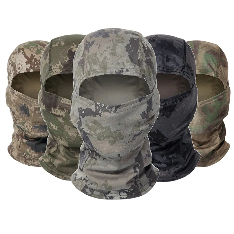 Balaclava Full Face Mask CS Wargame  Hunting Cycling Sports Helmet Liner  Multicam CP Scarf#