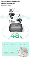Realme Buds Air 7 Pro with Ai, Bluetooth Headphones 53 Db, 48 Hours of Autonomy, Hi-Res and Lhdc 5.0, Compatible with Realme 16 Pro and Realme Gt 8 Pro