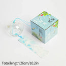 Sakura Glass Wind Chime Hanging Drop Birthday Gift Ornament Transparent Wind Spinner Bell Pendant Japanese Style Decoration