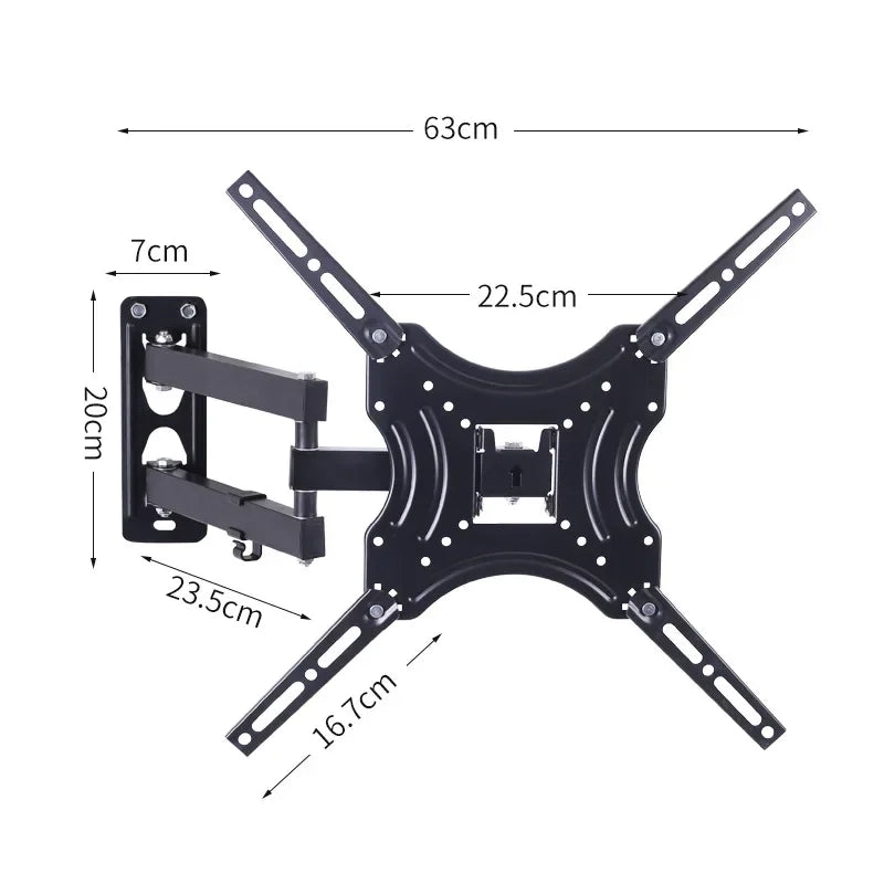 Universal Retractable TV Mounts Wall Mount Bracket LCD Monitor TV Stand Expansion Bracket Metal Flexible Arm Television Holder