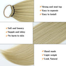 Synthetische Pferdeschwanz-Extensions Haargummi Geflochtener Pferdeschwanz Haarteil 24 Zoll Schwarz Blond Braun Frisur für Damen