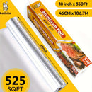 Katbite Aluminum Foil Heavy Duty 18 Inch Wide, Strong Heavy Duty Foil Aluminum Roll Wrap For Commercial Catering, Roasting