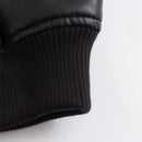 Aero-Chic Sculpted Faux Leather Pilot Jacket