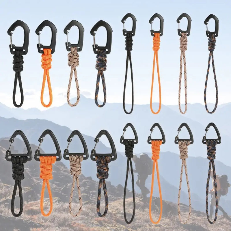 1Pcs 7-core Umbrella Rope Lanyard Keychain Flashlight Small Tool Braid Rope Key Ring Multifunction Outdoor Camping Sports Access