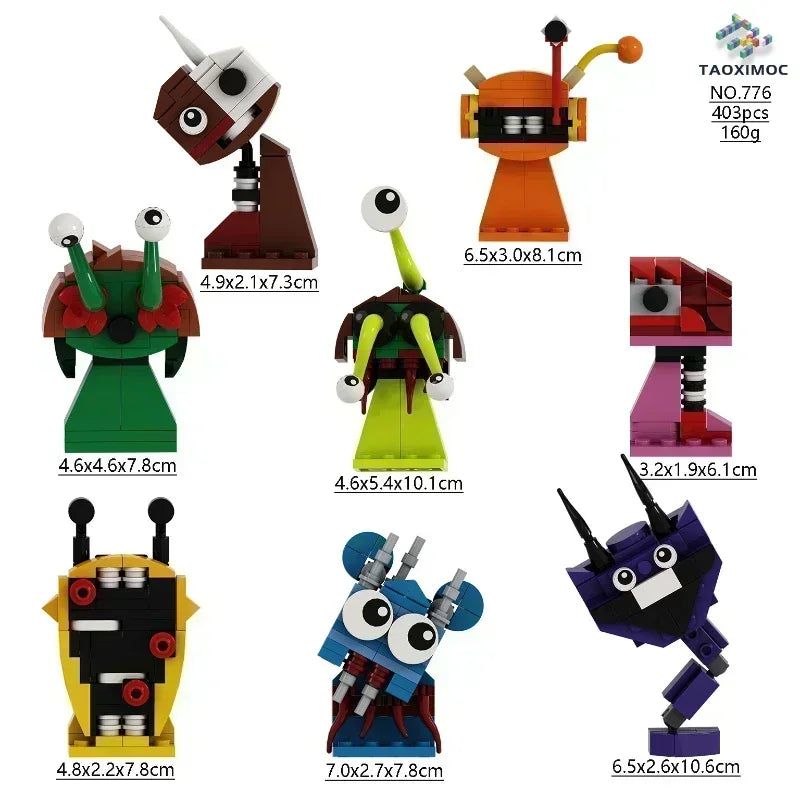 Sprunki Blocks Toys Sprunki Incredibox Building Blocks Model Children's Educational Oren Wenda Building Block Toys for Kids Gift