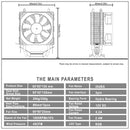 IWONGOU Cpu Coolers X99 Lga 2011 2 Heatpipes 3pin 90mm RGB Cooling Fan for Intel Lga1366 1200 1700 AMD AM4 Cpu Heatsink Radiator