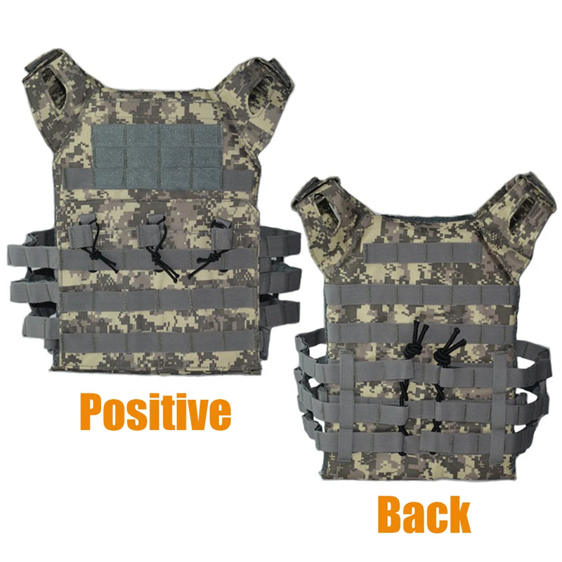 Tactical Vest Army Outdoor Body Armor Molle Plate Carrier Lightweight JPC Hunting Vest CS Game Camo Jungle Security Equipment