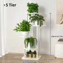 Pflanzenständer Ständer für Blumen Eisen 6/7/8 Ebenen Pflanzenregal Pflanzenorganizer Aufbewahrung Pflanzenhalter Display-Ständer Gartendekoration
