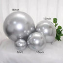 5/10/12/18 Inch Metallic Balloon Chrome Mermaid Theme Metal Air Latex Balloons Wedding Birthday Party Decoration Baby Shower