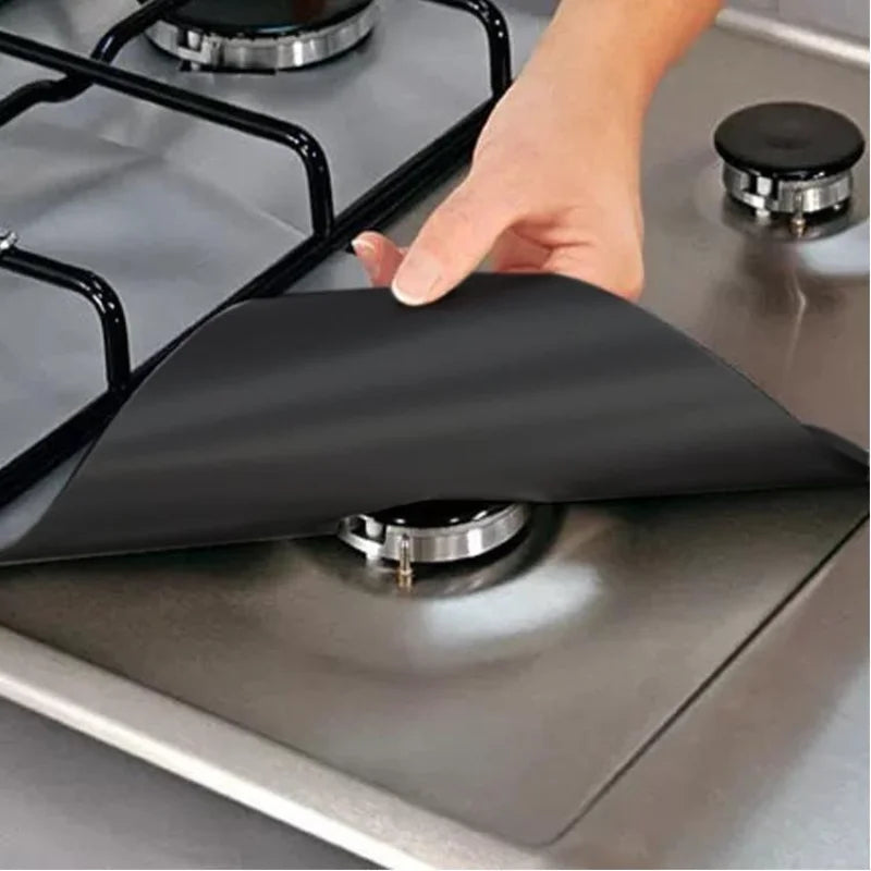 1/2/4/6/12Pcs Gas Stove Protection Pad Washable and Reusable Stove Top Anti-grease and Dirt Resistant Anti-high Temperature Pad