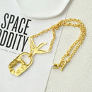 Vintage Baroque Style Alloy Facial Features Choker Necklace For Women Fashion Jewelry  Trendy Girls' Short Statement Necklace