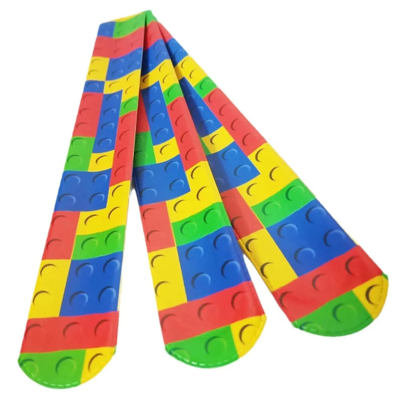 10/30pcs Building Block Slap Bracelets For Kids Party Favor, Toy Bracelets, Bracelet Band Birthday Party Gift For Boys And Girls