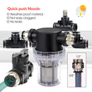 3/8" 9/12mm Misting Cooling System 0.6mm Nozzles Fine Atomizer PE Tubing Filter Self-priming Pump Garden Irrigation Watering Kit