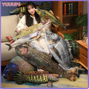 40cm Simulation Fish Plush Toy Stuffed Animal Piranha Perch Cat Toy Parent-child Interactive Game Cute Sofa Pillow for Kids Gift
