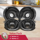 Stove Drip Pan for Electric Stove Top, Compatible with Frigidaire 10% Energy Save by Enamel Spraying Prevent Bending and Rust In