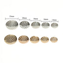 50Pcs 14-25mm Brooch Base Round Blank Tray Brooches Ring Earring Beaded Back Hole Pad Mesh Cabochon Bezel Setting Jewelry Making