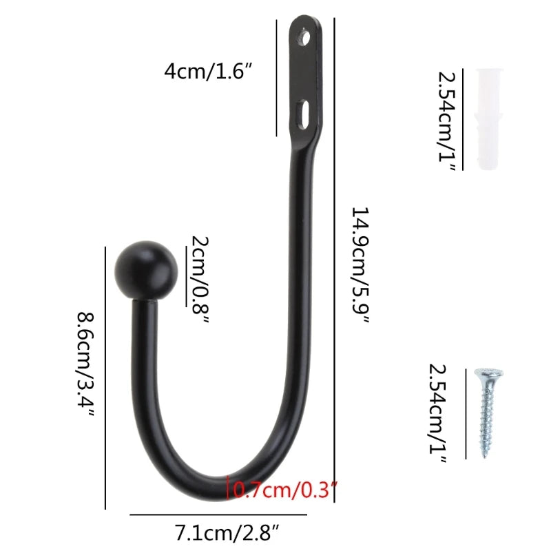 Curtain Holdback Hooks Wall Mounted Curtain Tieback Hook Decorative Window Curtain Holdbacks Drapes Curtain Holder