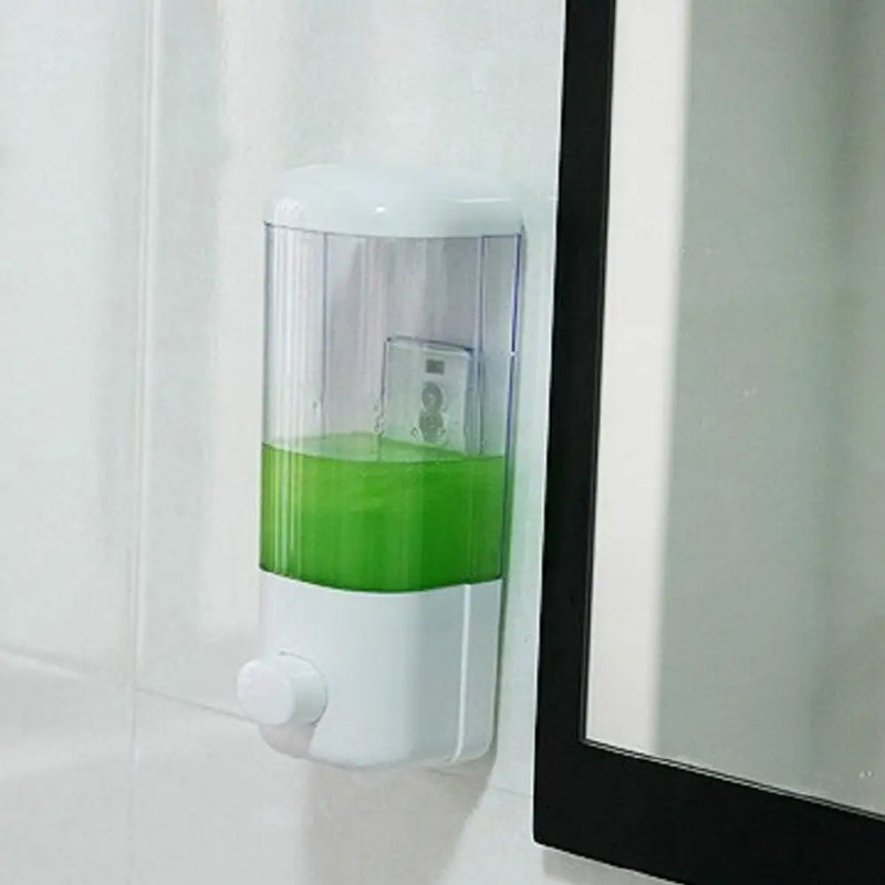 500ML Wall Mounted Soap Dispenser Bathroom Sanitizer Shampoo Shower Gel Container Bottle Soap Dispenser