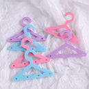 Creative Earring Hanger Rack with Mini Hangers Clear Jewelry Coat Display Stand Holder Tabletop Organizers Acrylic Show Case