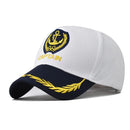 Hat Captain Sailor Yacht Hats Boat Captains Men Boating Adult Party Cap Accessories Ship Embroidered Nautical Costume