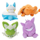 Cute Sleeping Pokemon Plush Toy Gengar Sprigatito Charizard Pachirisu Soft Cartoon Animals Stuffed Doll Gifts