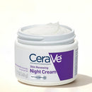 CeraVe Skin Renewing Night Cream, Peptide Complex, Hyaluronic Acid & Ceramide Moisturizer for Face, 1.7 Ounce