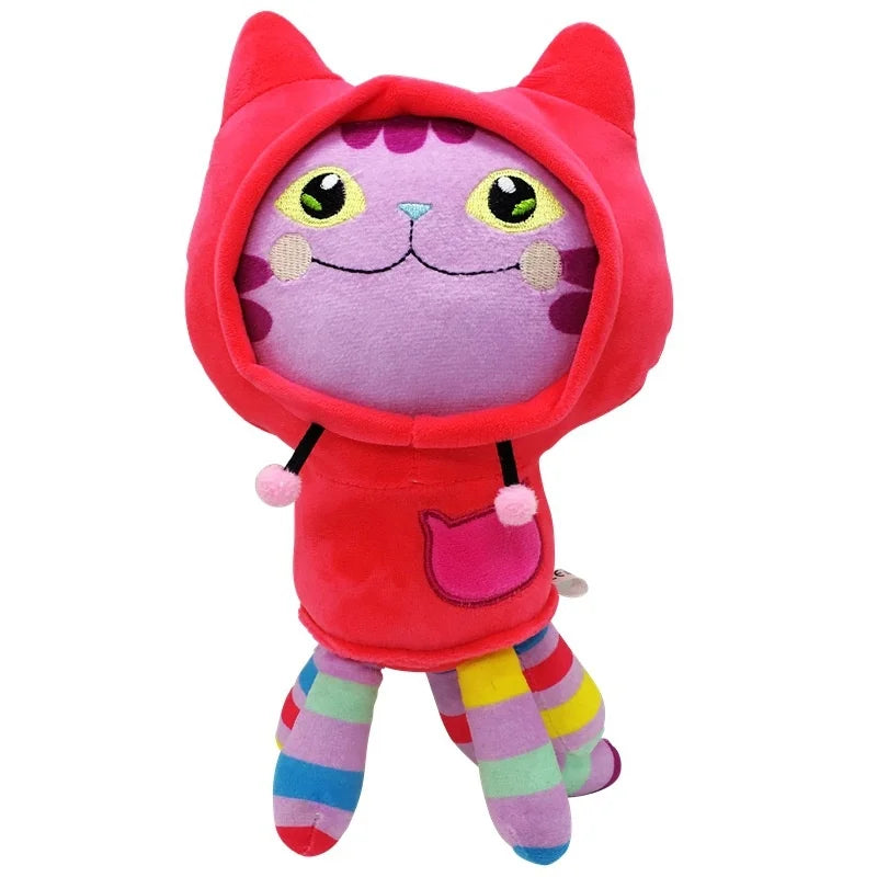 New Gabby Dollhouse Plush Toy Mercat Cartoon Stuffed Animals Smiling Cat Car Cat Hug Gaby Girl Dolls Kids Christmas Gifts