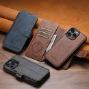 PU Leather Wireless Charging Card Holder Stand Wallet Magnetic Flip Cover Phone Case For iPhone 17 Pro Max 16 Plus 15 14 13 12
