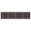4 Panel Room Divider Brown 698x180 cm Fabric Home decoration products, partition screens, privacy screens