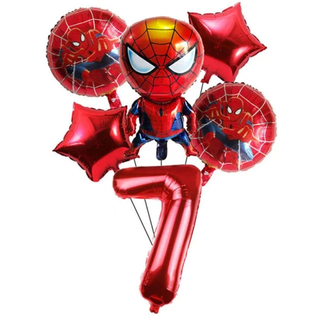 Spiderman Party Supplies Include Paper Cups Plates Balloons Tablecloth Cake Toppers for Kids Birthday Party Decor Baby Shower