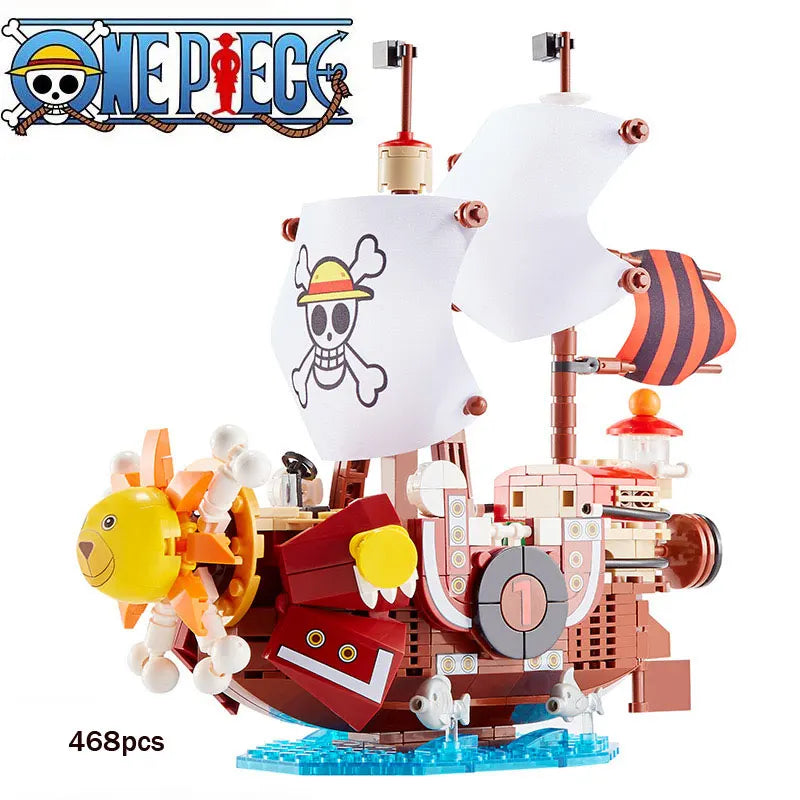 New One Piece Luffy Sorona Misanji Anime Action Model Puppet Assembled Building Block Toy Children's Birthday Christmas Gift