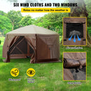 The Hex Haven | 12ft Pop-Up Camping Gazebo with 6-Sided Canopy Shelter