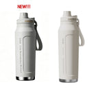 1L Insulated Cold Water Bottle Thermos Stainless Steel Tumbler Qutdoor Sports Handle Vacuum Flasks Double Wall Cup