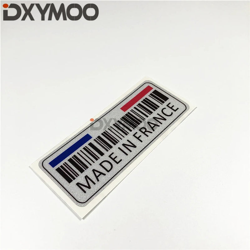 Car Styling Decals Fashion National Flag Bar Code Creative MADE IN ITALY Germany France Sweden Stickers