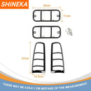 SHINEKA Car Tail Light Lamp Decoration Cover Rear Fog Light Lamp Trim Frame For Suzuki Jimny 2007-2017 Exterior Accessories