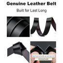 Fashion Business Men'S Belt Genuine Luxury Brand Belt Metal Buckle Belt High-Quality Leather Soft Belt With Cargo Pants Jeans