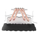 Aigo Prozessor Luftkühler CPU Kühlerventilator RGB PWM 4 Heatpipes Hielera Intel LGA 2011 1155 1700 X99 X79 AM4 PC Gamer Ventilator 120mm