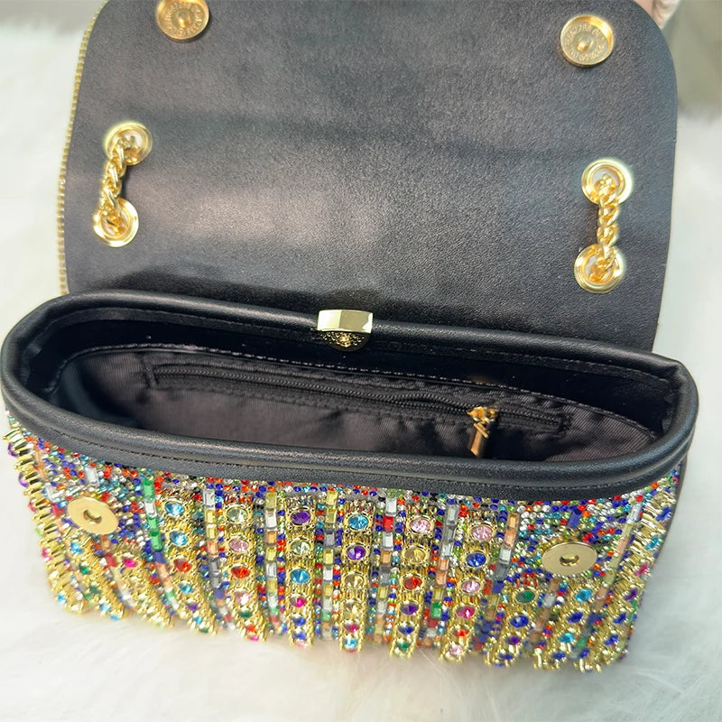 JIOMAY Luxury Designer Handbags Brand Fashion Purses For Women Elegant And Versatile Rhinestone Bag Party Evening Clutch Bag