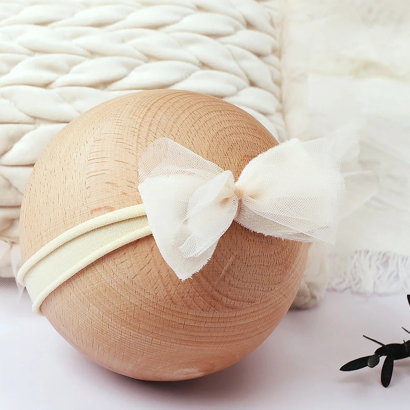 Ylsteed Newborn Photo Props Infant Shooting Posing Pillow with Bow Headband Baby Girl Photography Accessories
