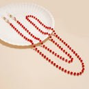 Creative Crystal Beaded Eyewear Chain Anti-Slip Woman Men Sunglasses Lanyard Face-Mask Holder Cord Colorful Glasses Jewelry